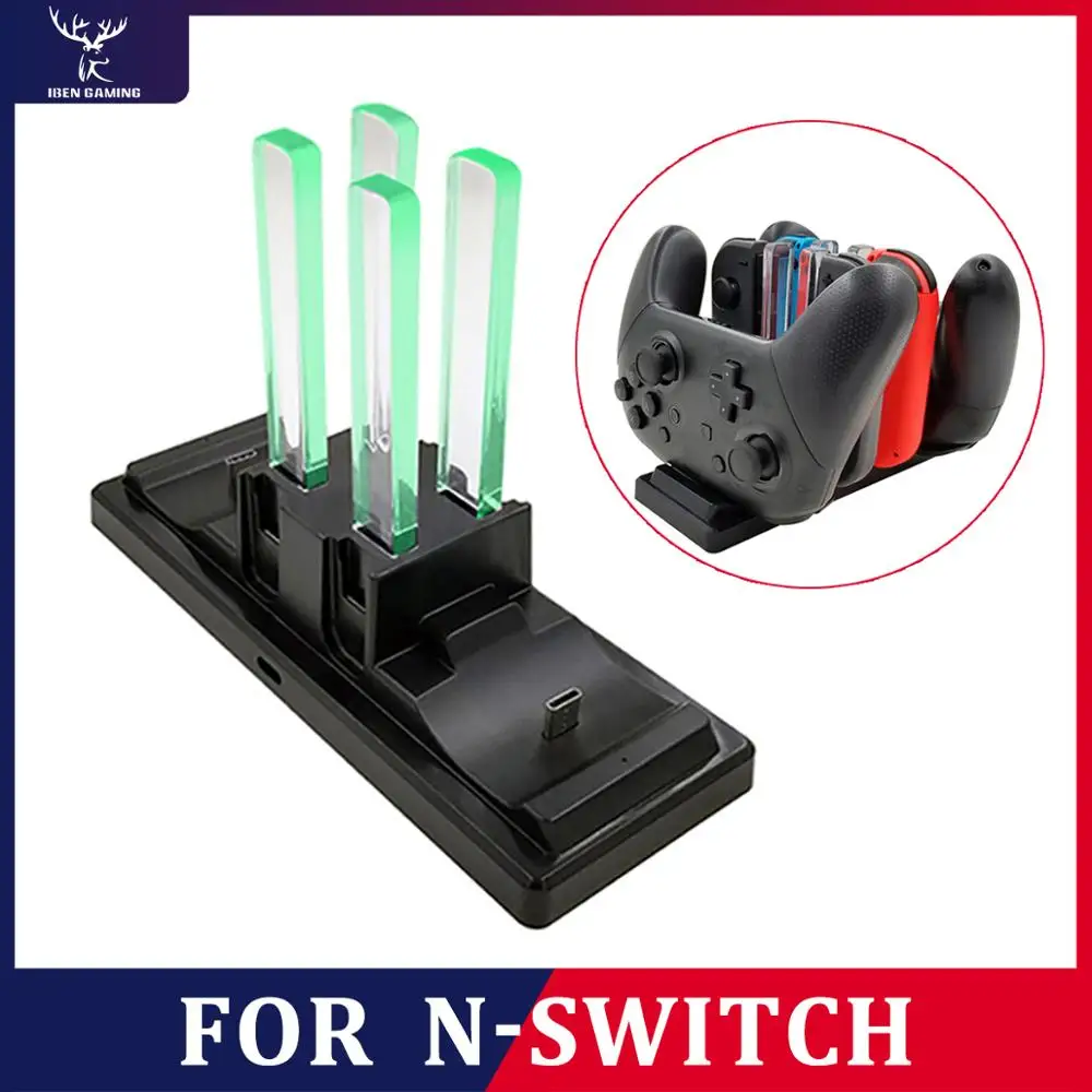 iBen USB Charging Dock 6 in 1 Station Holder Stand Bracket For Nintend Switch Pro Joy-Con Controller Charger LED Indication
iBen USB Charging Dock 6 in 1 Station Holder Stand Bracket For Nintend Switch Pro Joy-Con Controller Charger LED Indication