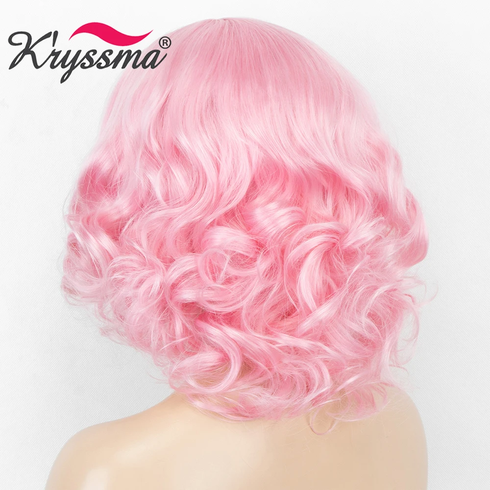 Светильник розовый парик парики волнистые синтетические Косплэй для Для женщин