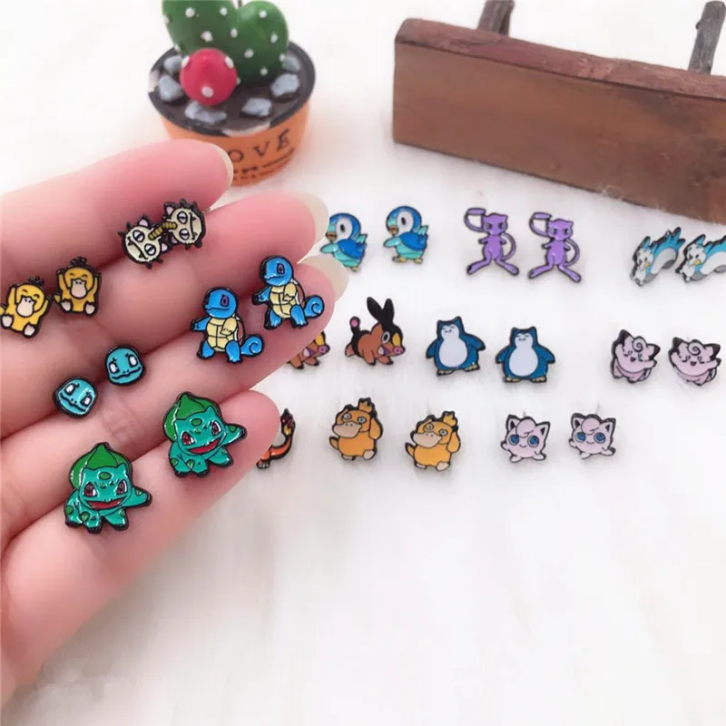 EUPNHY 2Pc Cartoon Pokemon Go Asymmetrical Squirtle Bulbasaur Earring Hypoallergenic Stud Earrings for Women Girls Birthday Gift
EUPNHY 2Pc Cartoon Pokemon Go Asymmetrical Squirtle Bulbasaur Earring Hypoallergenic Stud Earrings for Women Girls Birthday Gift