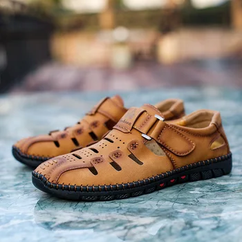 New men's shoes men's leather sandals summer men's shoes beach shoes men's fashion outdoor casual sneakers size up
New men's shoes men's leather sandals summer men's shoes beach shoes men's fashion outdoor casual sneakers size up