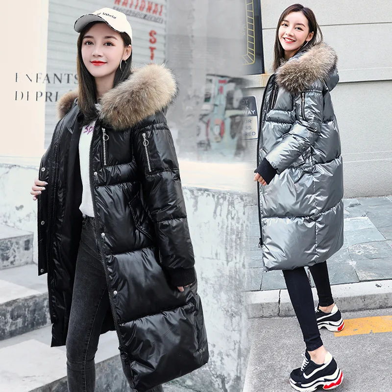Hot Selling Bright Surface Cotton Coat Women's Mid-length 2019 New Style Polished Leather down Feather Cotton-padded Clothes Loo
Hot Selling Bright Surface Cotton Coat Women's Mid-length 2019 New Style Polished Leather down Feather Cotton-padded Clothes Loo