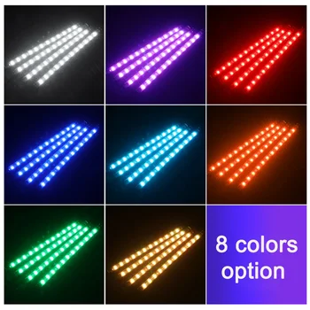 Hot Car LED Strip Light Interior Car Lights 4pcs 48LED APP Controller Lighting Kits Multi Color Music Under Dash car ambient lig
Hot Car LED Strip Light Interior Car Lights 4pcs 48LED APP Controller Lighting Kits Multi Color Music Under Dash car ambient lig