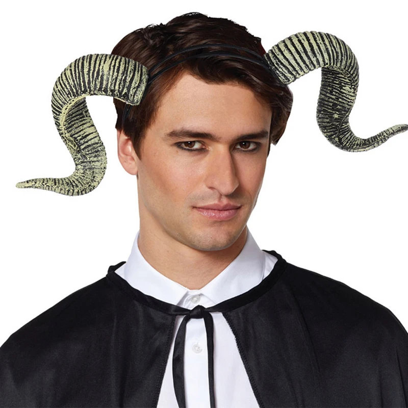 2020 New Halloween Headdress Burning Man Festival Cosplay Party PU Foam Goat Devil Horns Headband 
2020 New Halloween Headdress Burning Man Festival Cosplay Party PU Foam Goat Devil Horns Headband