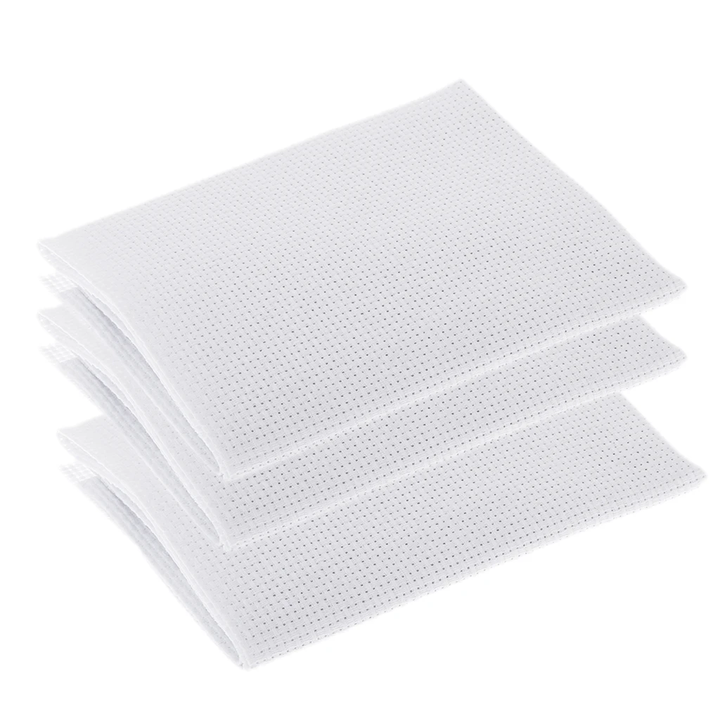 3Pcs White 14 Count 14CT Cross Stitch Cloth Aida Fabric/Canvas 30 x 45cm 3Pcs White 14 Count 14CT Cross Stitch Cloth Aida Fabric/Canvas 30 x 45cm