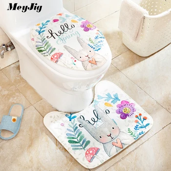 Two-piece Printed Cotton Linter Cartoon Toilet Seat/Toilet Cover Cute Toilet Cover Set universal Washable Bathroom Accessories
Two-piece Printed Cotton Linter Cartoon Toilet Seat/Toilet Cover Cute Toilet Cover Set universal Washable Bathroom Accessories