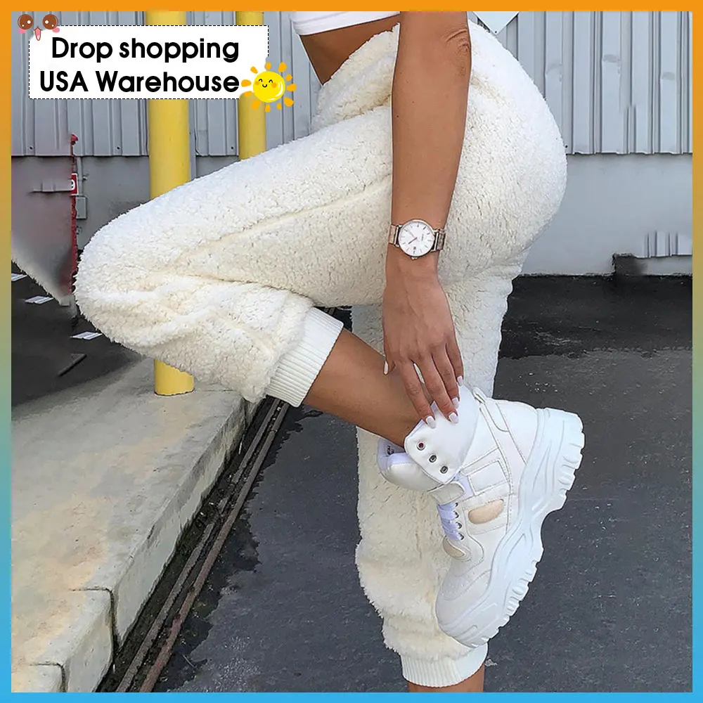 Fluff Sports Banded Pants Women's Casual Pants Women's New Style for Autumn and Winter Fleece Pants Cargo Pants warm
Fluff Sports Banded Pants Women's Casual Pants Women's New Style for Autumn and Winter Fleece Pants Cargo Pants warm