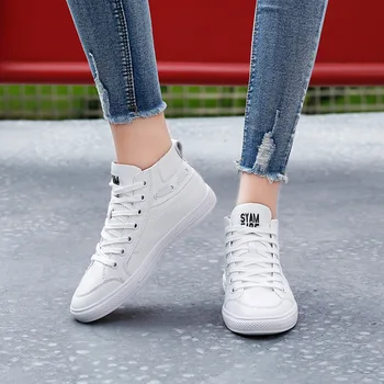 New Autumn Quality Cortex Women Shoes High Top Flats Women Comfortable Vulcanized Shoes Female Shoes Woman Sneakers J5-10 
New Autumn Quality Cortex Women Shoes High Top Flats Women Comfortable Vulcanized Shoes Female Shoes Woman Sneakers J5-10