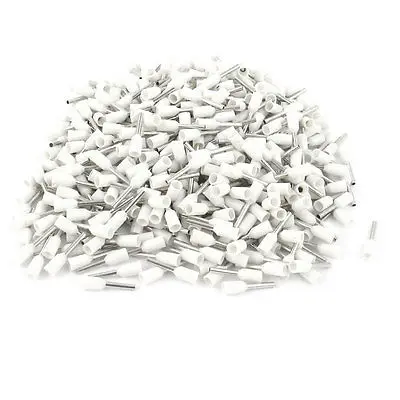 

500 Pcs Wire Crimp Connector Terminal Pre Insulated Ferrule White E7508 20AWG