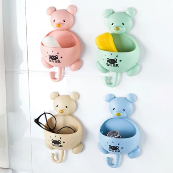 2PCS Multifunction Suction Cup Storage Rack Cratoon Bear Wall Mounted Toothbrush Holder Soap Rack Cosmetics Container
2PCS Multifunction Suction Cup Storage Rack Cratoon Bear Wall Mounted Toothbrush Holder Soap Rack Cosmetics Container