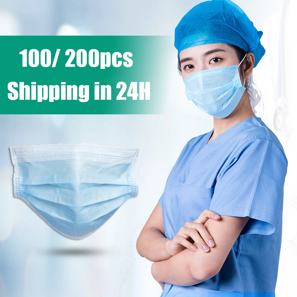 100/200pcs Fast Shipping DHL Fedex IE 3-Ply PM2.5 Disposable Mask Outdoor Masks Anti-dust virus Safe N95 Antibacterial Nonwoven
100/200pcs Fast Shipping DHL Fedex IE 3-Ply PM2.5 Disposable Mask Outdoor Masks Anti-dust virus Safe N95 Antibacterial Nonwoven