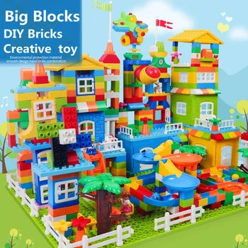 193-729PCS Marble Race Run Bricks DIY Big Size Building Blocks Model Funnel Slide Colorful Puzzle Bulk Kids Toys For Children
193-729PCS Marble Race Run Bricks DIY Big Size Building Blocks Model Funnel Slide Colorful Puzzle Bulk Kids Toys For Children