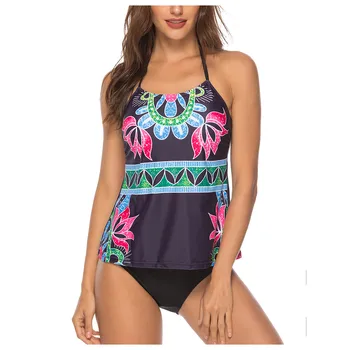 Summer Swimming Suit For Women Hollow Out Floral Print Swimwear Patchwork Tankini Set Two Piece Summer Swim Wear Swimsuit #4
Summer Swimming Suit For Women Hollow Out Floral Print Swimwear Patchwork Tankini Set Two Piece Summer Swim Wear Swimsuit #4