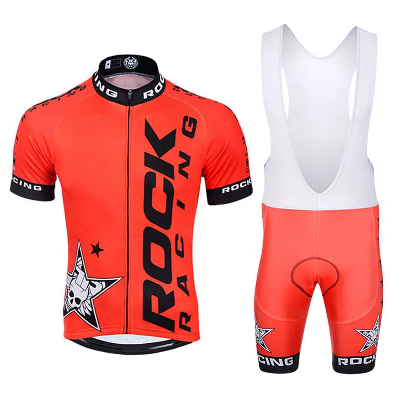 Комплект из трикотажа для велоспорта POO Rock racing быстросохнущая велосипедная