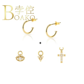 BOAKO 925 Sterling Silver Drop Earrings For Women Free Collocation Customized Earring Drops Earings Luxury Jewelry Ear Pendiente
BOAKO 925 Sterling Silver Drop Earrings For Women Free Collocation Customized Earring Drops Earings Luxury Jewelry Ear Pendiente