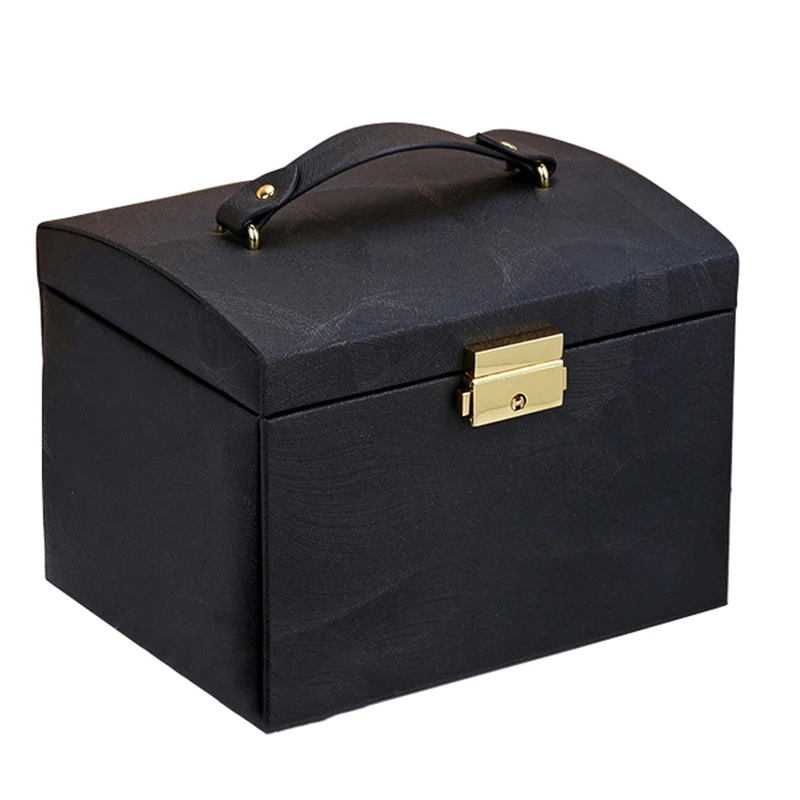 New Jewelry Box Large Capacity Leather Storage Jewelry Box Earring Ring Necklace with Mirror Watch Jewelry Organizer
New Jewelry Box Large Capacity Leather Storage Jewelry Box Earring Ring Necklace with Mirror Watch Jewelry Organizer