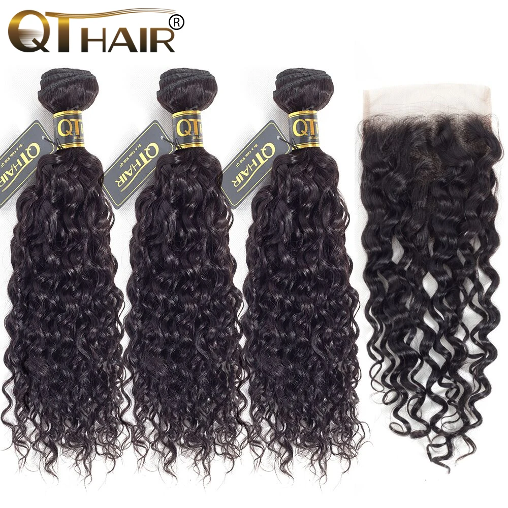 QT Malaysian Water Wave 3 Bundles With Frontal Human Hair Weave Bundles With Frontal 3Bunles With Closure Remy Hair Extensions
QT Malaysian Water Wave 3 Bundles With Frontal Human Hair Weave Bundles With Frontal 3Bunles With Closure Remy Hair Extensions