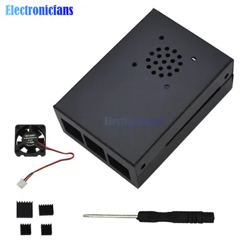 For Raspberry Pi 4 Metal V1 Shell Protective Box Aluminum Alloy Case Cooling Fan Heatsinks w/ Screwdrive Fit For Raspberry Pi 4
For Raspberry Pi 4 Metal V1 Shell Protective Box Aluminum Alloy Case Cooling Fan Heatsinks w/ Screwdrive Fit For Raspberry Pi 4
