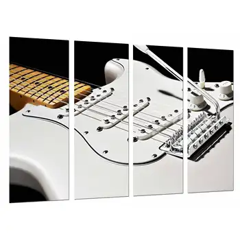 Guitar strings White Fender Stratocaster, photo print on wood, modern picture decorative 26768 
Guitar strings White Fender Stratocaster, photo print on wood, modern picture decorative 26768