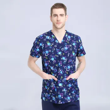 Medical Doctor Uniform Cotton Printed Men Women Breathable Sweat Absorbing Short Sleeve Summer Hospital Doctor Nurse Clothing
Medical Doctor Uniform Cotton Printed Men Women Breathable Sweat Absorbing Short Sleeve Summer Hospital Doctor Nurse Clothing