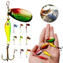 9g Fishing Lure SpinnerBait Metal Spoon Lure Artificial Fish Wobbler Feeder Carp Fishing Rotating Fishing Tackle Accessories
9g Fishing Lure SpinnerBait Metal Spoon Lure Artificial Fish Wobbler Feeder Carp Fishing Rotating Fishing Tackle Accessories