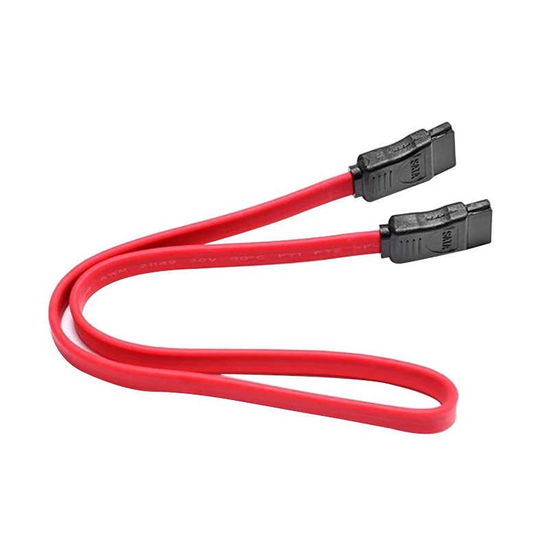 SATA 2.0 data cable 45CM without snap SATA serial high speed hard disk data cable Bend Head and Straight Head Cable TXTB1
SATA 2.0 data cable 45CM without snap SATA serial high speed hard disk data cable Bend Head and Straight Head Cable TXTB1
