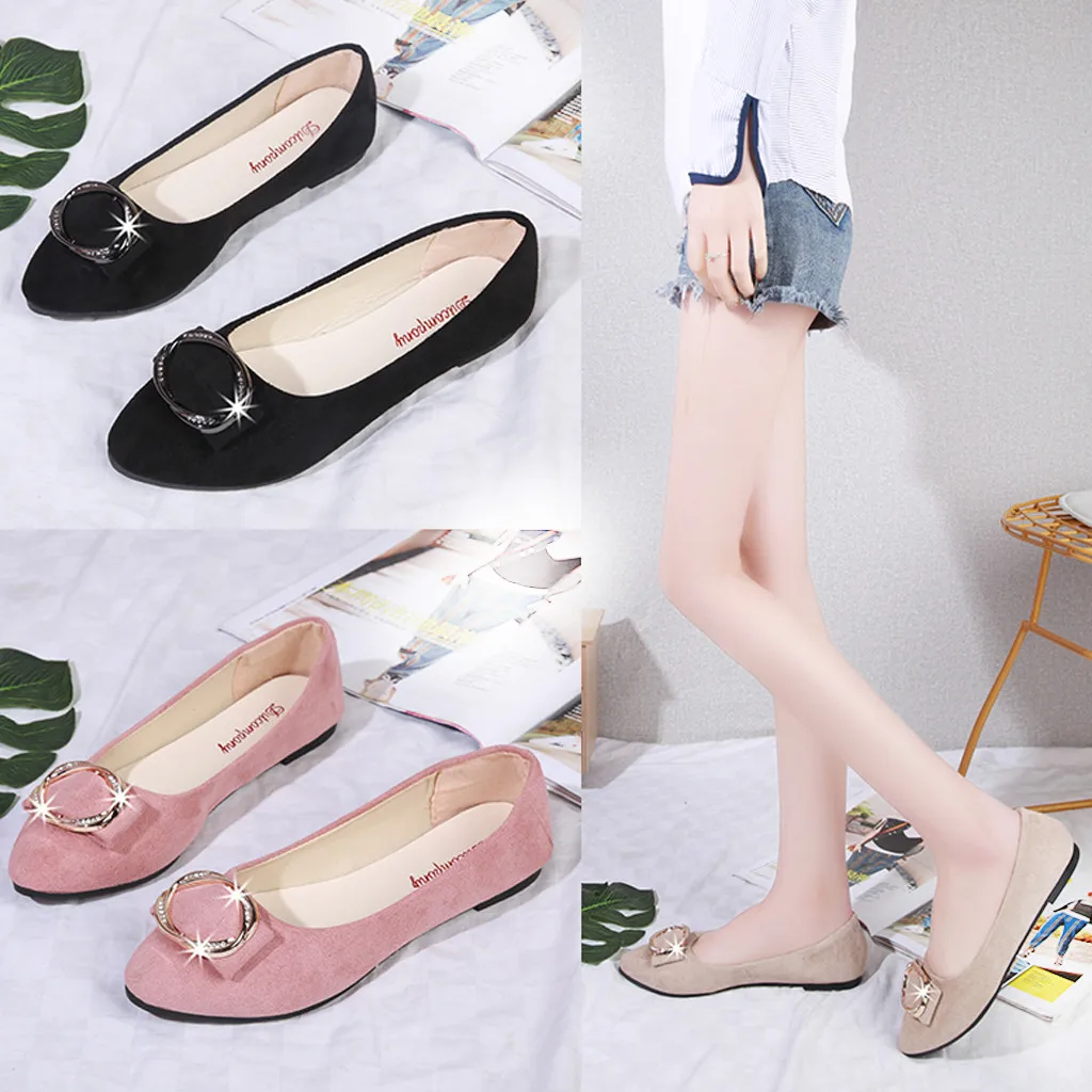 Fashion Party Shoes Women Flats Shallow Solid Single Shoes Pointed Toe Female Flock Upper Pink Crystal Work Shoe Schoenen Vrouw
Fashion Party Shoes Women Flats Shallow Solid Single Shoes Pointed Toe Female Flock Upper Pink Crystal Work Shoe Schoenen Vrouw