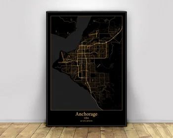 Anchorage USA Black&Gold City Light Maps Custom World City Map Posters Canvas Prints Nordic Style Wall Art Home Decor
Anchorage USA Black&Gold City Light Maps Custom World City Map Posters Canvas Prints Nordic Style Wall Art Home Decor