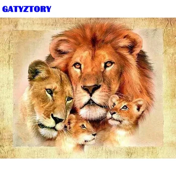 GATYZTORY Frame Picture 60x75cm DIY Painting By Numbers Kits Lions Animals Acrylic Canvas Calligraphy Painting For Home Decors 
GATYZTORY Frame Picture 60x75cm DIY Painting By Numbers Kits Lions Animals Acrylic Canvas Calligraphy Painting For Home Decors
