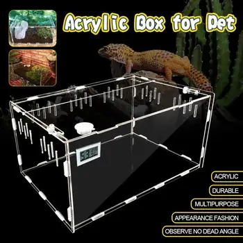 Pet Box Transparent Cold Blooded Animals Durable Garnish Climb The Box Thermometer Hygrometer Acrylic 30*20*15cm Insect
Pet Box Transparent Cold Blooded Animals Durable Garnish Climb The Box Thermometer Hygrometer Acrylic 30*20*15cm Insect