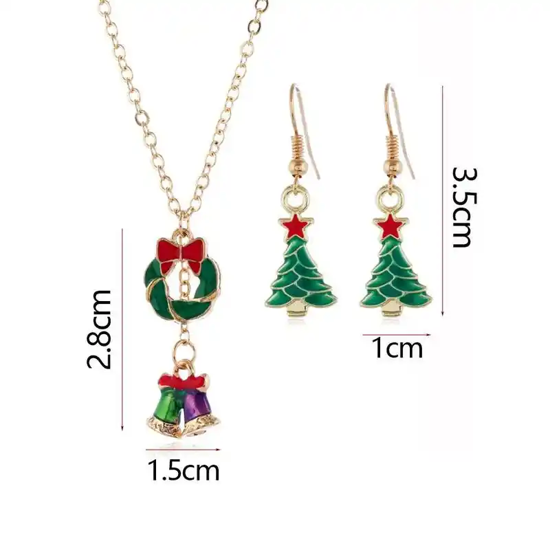 snowflake elk necklace earrings aretes de mujer jewelry gift