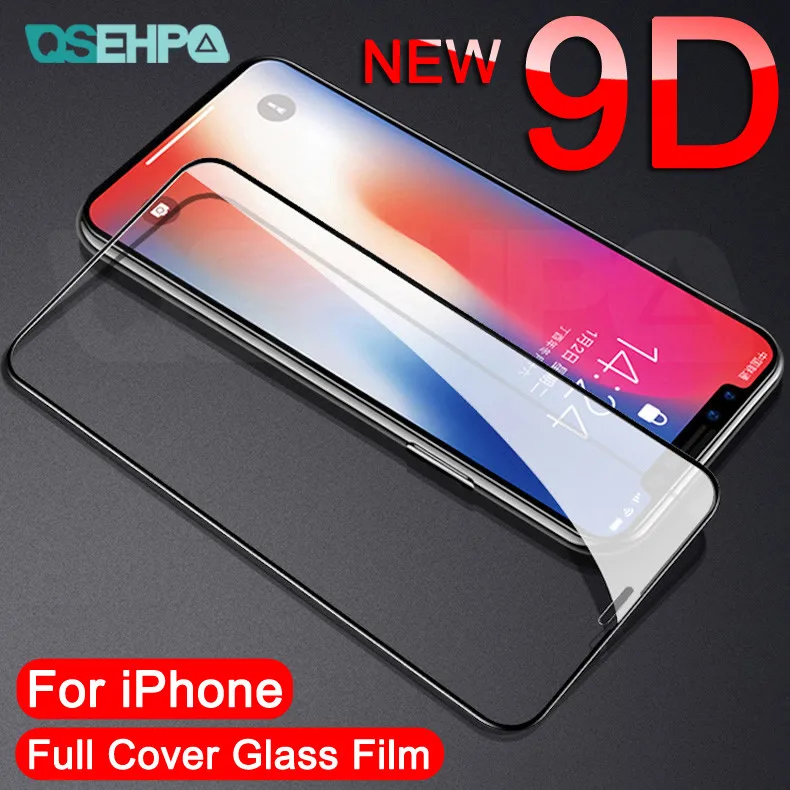 New 9D Curved Full Cover Tempered Glass on the For iPhone 8 7 6 6s Plus Screen Protector For iPhone X XR XS Max Protection Film
New 9D Curved Full Cover Tempered Glass on the For iPhone 8 7 6 6s Plus Screen Protector For iPhone X XR XS Max Protection Film