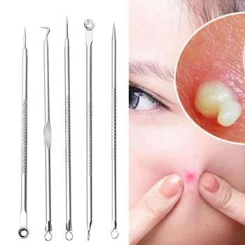 5pcs/set Dual Heads Pimples Squeeze Needle Acne Removal Tool Set Blackhead Blemish Squeeze Pimple Extractor Remover
5pcs/set Dual Heads Pimples Squeeze Needle Acne Removal Tool Set Blackhead Blemish Squeeze Pimple Extractor Remover