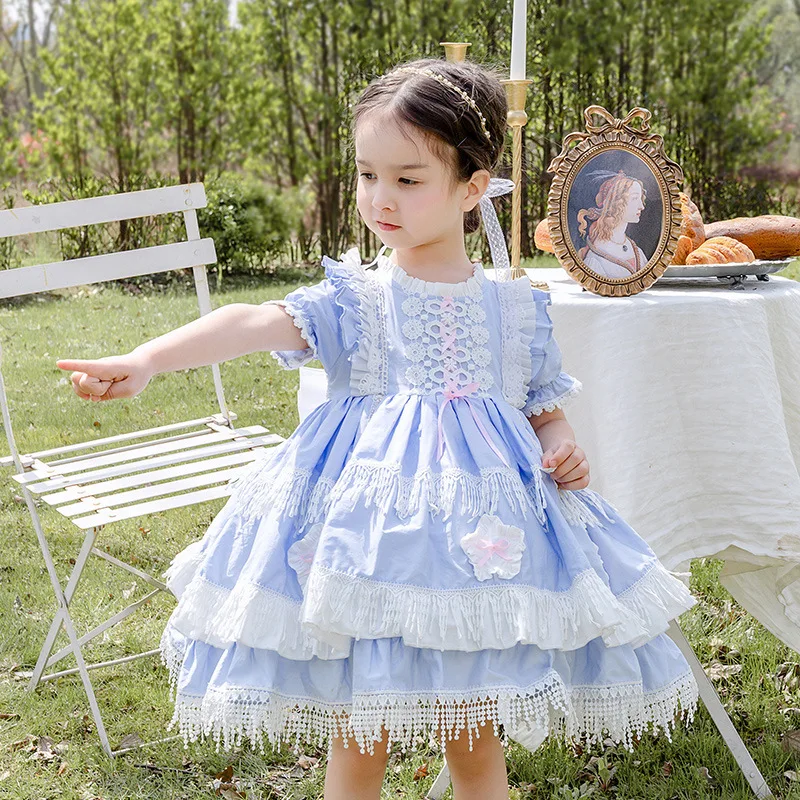 2021 summer new Lolita girl bow princess dress children's birthday party girl Lolita Dress
2021 summer new Lolita girl bow princess dress children's birthday party girl Lolita Dress