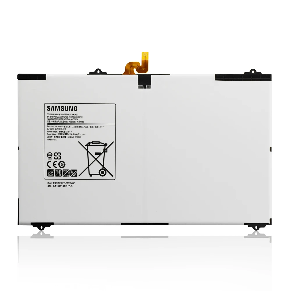 Original Tablet Battery EB-BT810ABE 5870mAh For Samsung GALAXY Tab S2 9.7 T815C SM-T815 T815 SM-T810 SM-T817A S2 T813 T819C
Original Tablet Battery EB-BT810ABE 5870mAh For Samsung GALAXY Tab S2 9.7 T815C SM-T815 T815 SM-T810 SM-T817A S2 T813 T819C
