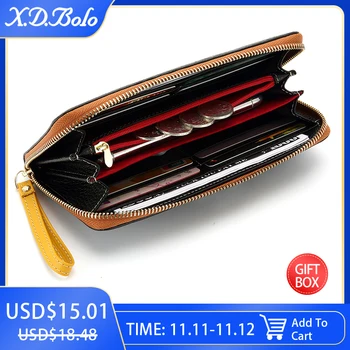 Genuine Leather Wallet Female Fashion Women's Wallets Zipper Coin Pocket Cardholder Woman Wallet Real Leather Travel Carteras
Genuine Leather Wallet Female Fashion Women's Wallets Zipper Coin Pocket Cardholder Woman Wallet Real Leather Travel Carteras