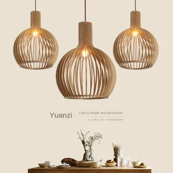 Wood Birdcage E27 bulb Pendant light Modern Black Norbic Home Deco Bamboo Weaving Wooden Pendant lamp WF1110 
Wood Birdcage E27 bulb Pendant light Modern Black Norbic Home Deco Bamboo Weaving Wooden Pendant lamp WF1110