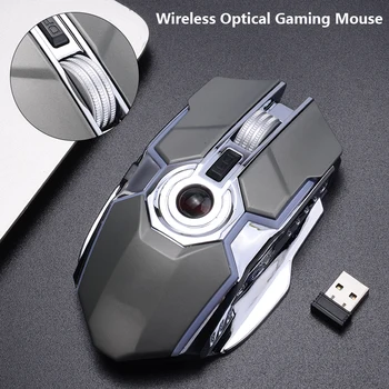 Wireless Gaming Mouse Rechargeable Gaming Mouse Ergonomic 6 Keys RGB Backlit 1600 DPI Mouse for Laptop Computer Pro Gamer
Wireless Gaming Mouse Rechargeable Gaming Mouse Ergonomic 6 Keys RGB Backlit 1600 DPI Mouse for Laptop Computer Pro Gamer