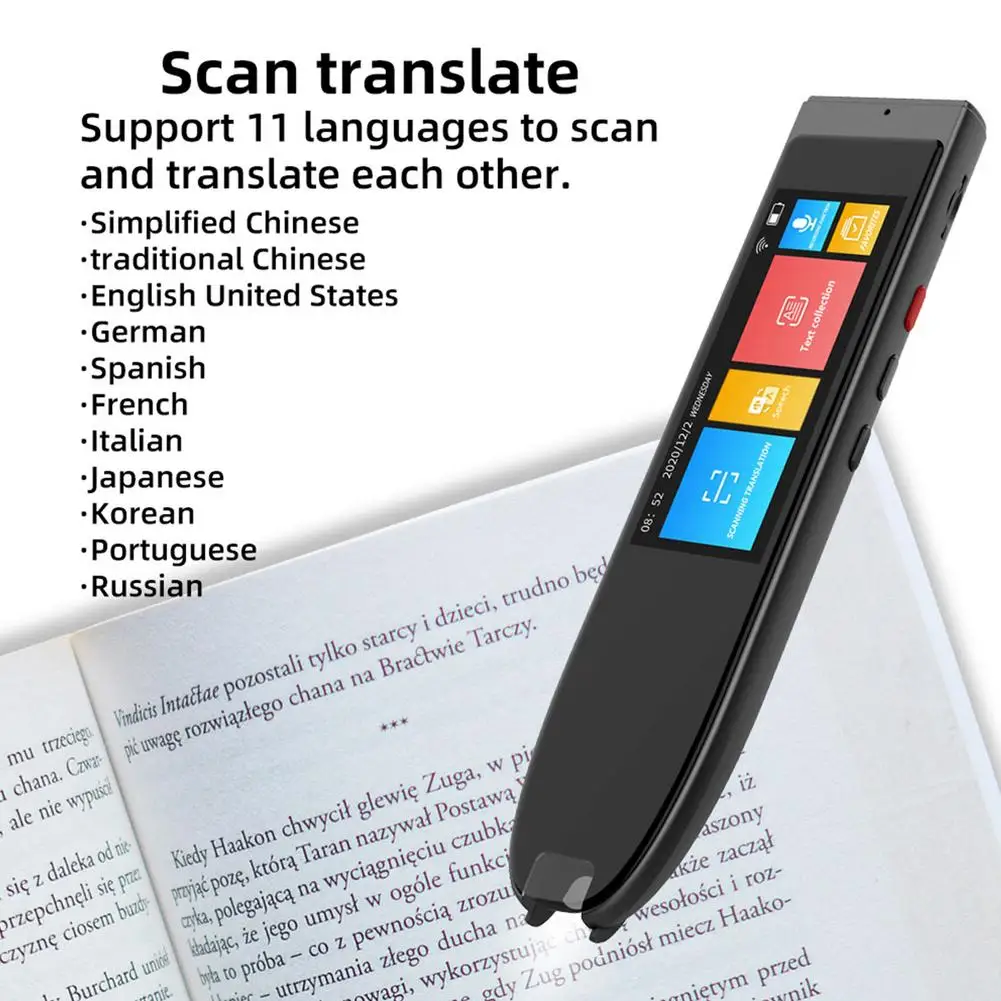 Portable 112 Languages Translation Pen Scanner Instant Text Scanning Reading Translator Device For Business Travel
Portable 112 Languages Translation Pen Scanner Instant Text Scanning Reading Translator Device For Business Travel