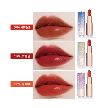 Twilight Charm Mist Lipstick Starry Matte 3 sets of boxes carved plants essence mirror net red H9396
Twilight Charm Mist Lipstick Starry Matte 3 sets of boxes carved plants essence mirror net red H9396