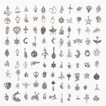 Sansango 100Pcs Mixed Tibetan Silver Tone Palm Plant Animal Charm Pendants for Bracelet Necklace Jewelry Accessories Diy Jewelry
Sansango 100Pcs Mixed Tibetan Silver Tone Palm Plant Animal Charm Pendants for Bracelet Necklace Jewelry Accessories Diy Jewelry