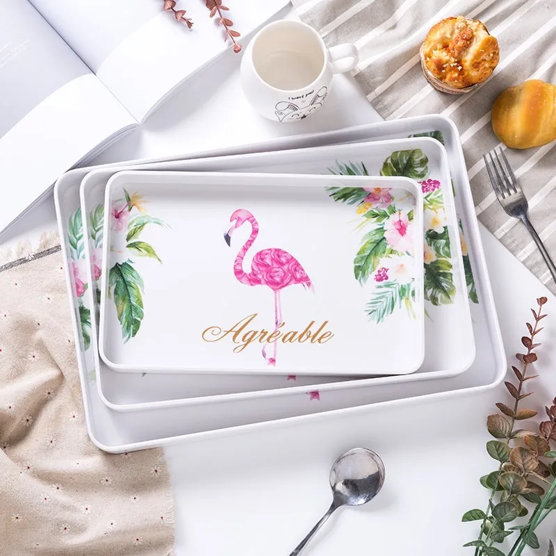 Flamingo S/M/L Size Durable Cartoon Rectangular Storage Tray Simple Plastic Rectangular Bread Fruit Nordic Tray Decoration Plate
Flamingo S/M/L Size Durable Cartoon Rectangular Storage Tray Simple Plastic Rectangular Bread Fruit Nordic Tray Decoration Plate