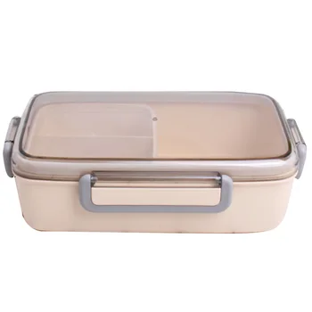 Bento Box Bamboo Fiber Leakproof Independent Lattice Student Lunch Box Microwave Oven Portable Lunch Box Grey
Bento Box Bamboo Fiber Leakproof Independent Lattice Student Lunch Box Microwave Oven Portable Lunch Box Grey