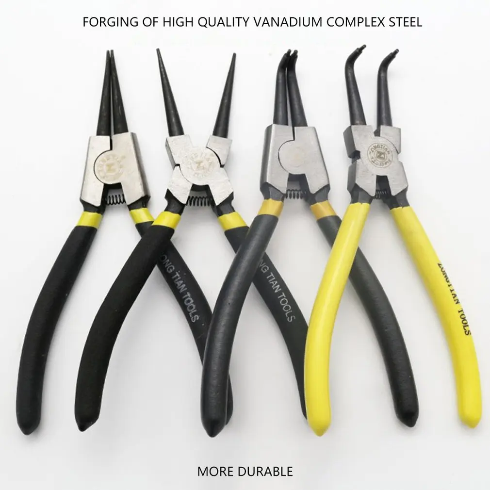 7 Inch Spring Pliers Inner Caliper Outer Card Pliers Snap Ring Pliers