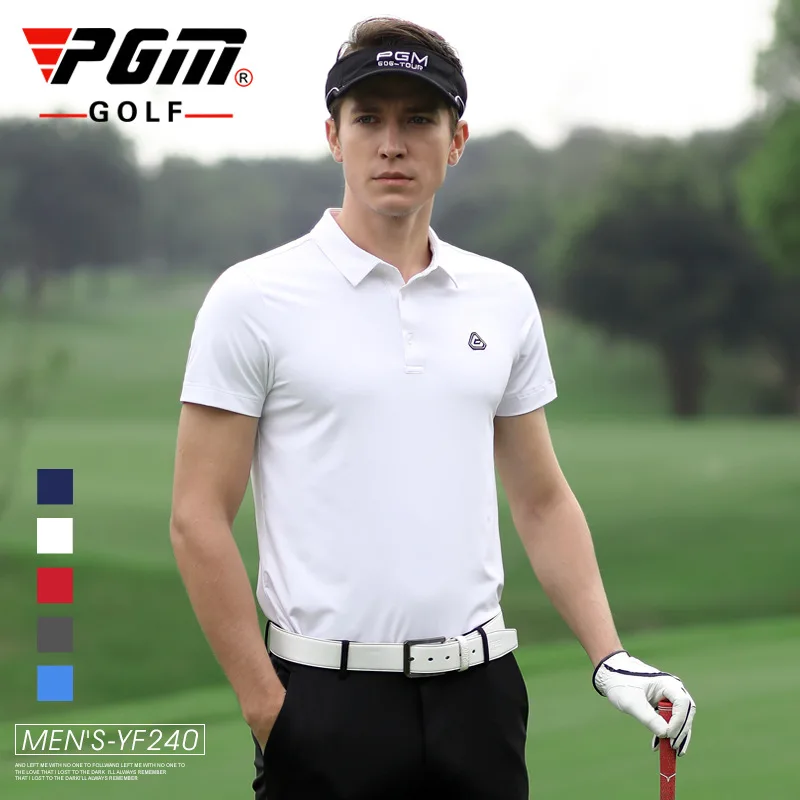 2020 PGM Summer Golf Apparel Men Golf T-Shirt Breathable Golf Short Sleeve T-Shirt Turn Down Collar Sportswear 5 Colors D9121
2020 PGM Summer Golf Apparel Men Golf T-Shirt Breathable Golf Short Sleeve T-Shirt Turn Down Collar Sportswear 5 Colors D9121