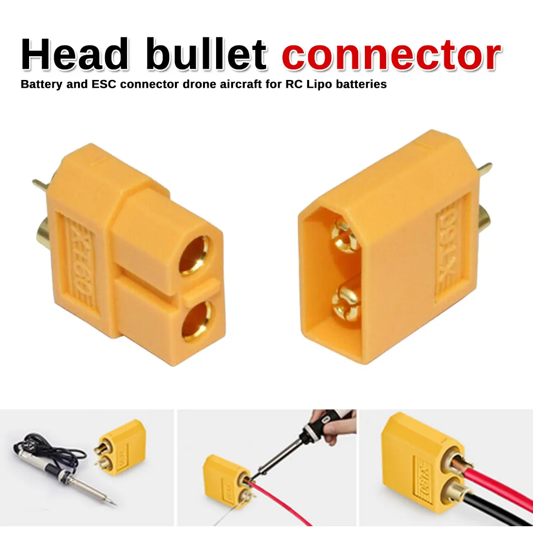 XT30 XT60 10pcs/lot Male Female Bullet Connectors Plug For RC Lipo Battery Wholesale For RC Lipo Battery Quadcopter Multicopter
XT30 XT60 10pcs/lot Male Female Bullet Connectors Plug For RC Lipo Battery Wholesale For RC Lipo Battery Quadcopter Multicopter