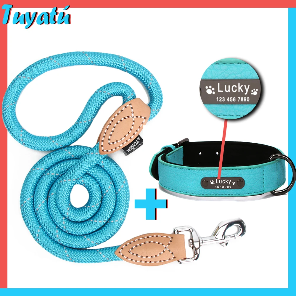 Personalized Dog Collar Leash Set Reflective Large Small Dog Leashes for Dogs Pet Collar Custom Dog Leash Collar Set for Puppy
Personalized Dog Collar Leash Set Reflective Large Small Dog Leashes for Dogs Pet Collar Custom Dog Leash Collar Set for Puppy