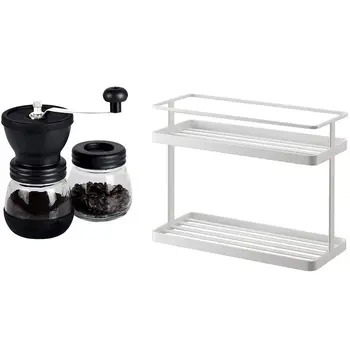 1 Set Manual Coffee Grinder with Ceramic Burrs & 1 Pcs 2-Layers Storage Rack Spice Condiment Basket Desk Rack Shelf
1 Set Manual Coffee Grinder with Ceramic Burrs & 1 Pcs 2-Layers Storage Rack Spice Condiment Basket Desk Rack Shelf