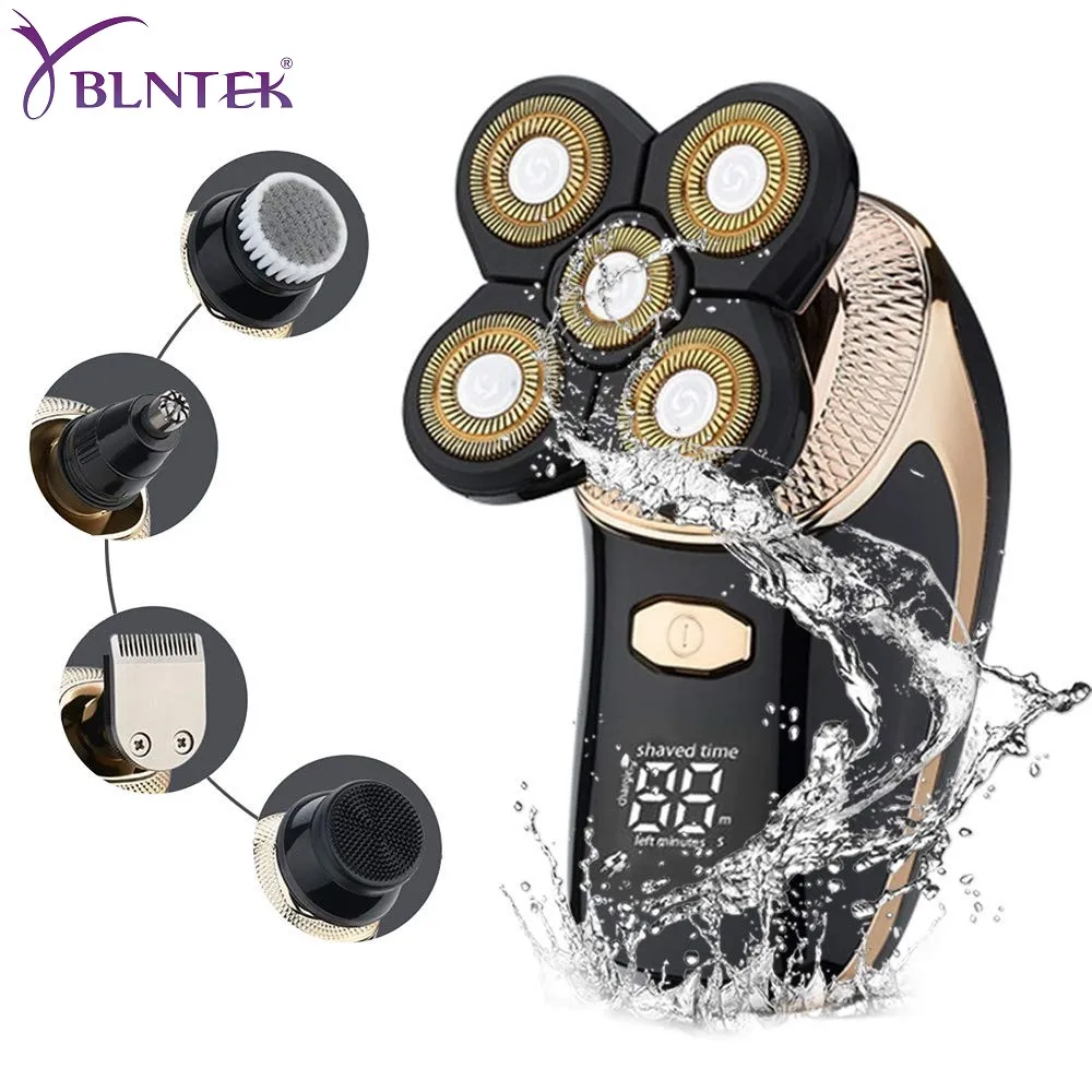 YBLNTEK 5 in 1 Electric Shaver Waterproof Razor For Men LED Display Bald Shaver Beard Trimmer Rechargeable Machine for Shaving
YBLNTEK 5 in 1 Electric Shaver Waterproof Razor For Men LED Display Bald Shaver Beard Trimmer Rechargeable Machine for Shaving