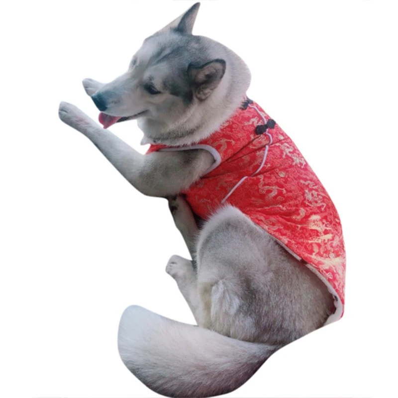 Large Dog Clothes Winter Big Dog Clothes Chinese New Year Dog Costume Tang Suit Cheongsam Samoyed Golden Retriever Clothing Coat
Large Dog Clothes Winter Big Dog Clothes Chinese New Year Dog Costume Tang Suit Cheongsam Samoyed Golden Retriever Clothing Coat