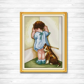 Lovely baby pattern printed on the fabric DMC 14CT 11CT Cross Stitch Set full embroidery needlework kits kid and dog Home Decor
Lovely baby pattern printed on the fabric DMC 14CT 11CT Cross Stitch Set full embroidery needlework kits kid and dog Home Decor
